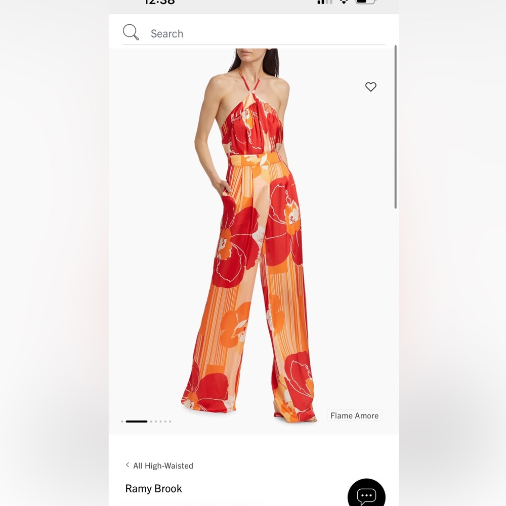 Ramy Brook Eunice Halter Top and Claudia Printed High Waisted Pant
